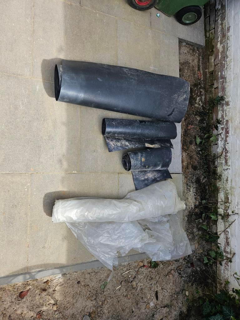 Waterkerende folie en afdekzeil - Zwart en wit, Ophalen, Gebruikt, 15 m² of meer, Folie