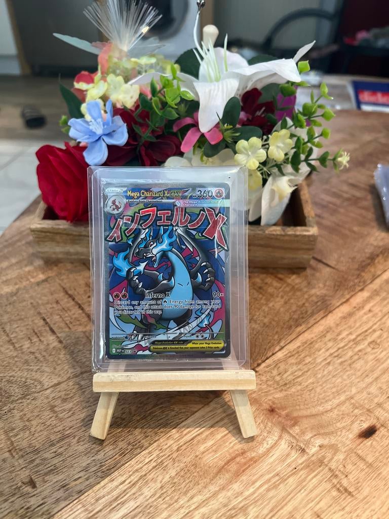 Pokémon Mega Charizard X EX kaart promo !, Ophalen of Verzenden, Gebruikt, Losse kaart, Foil
