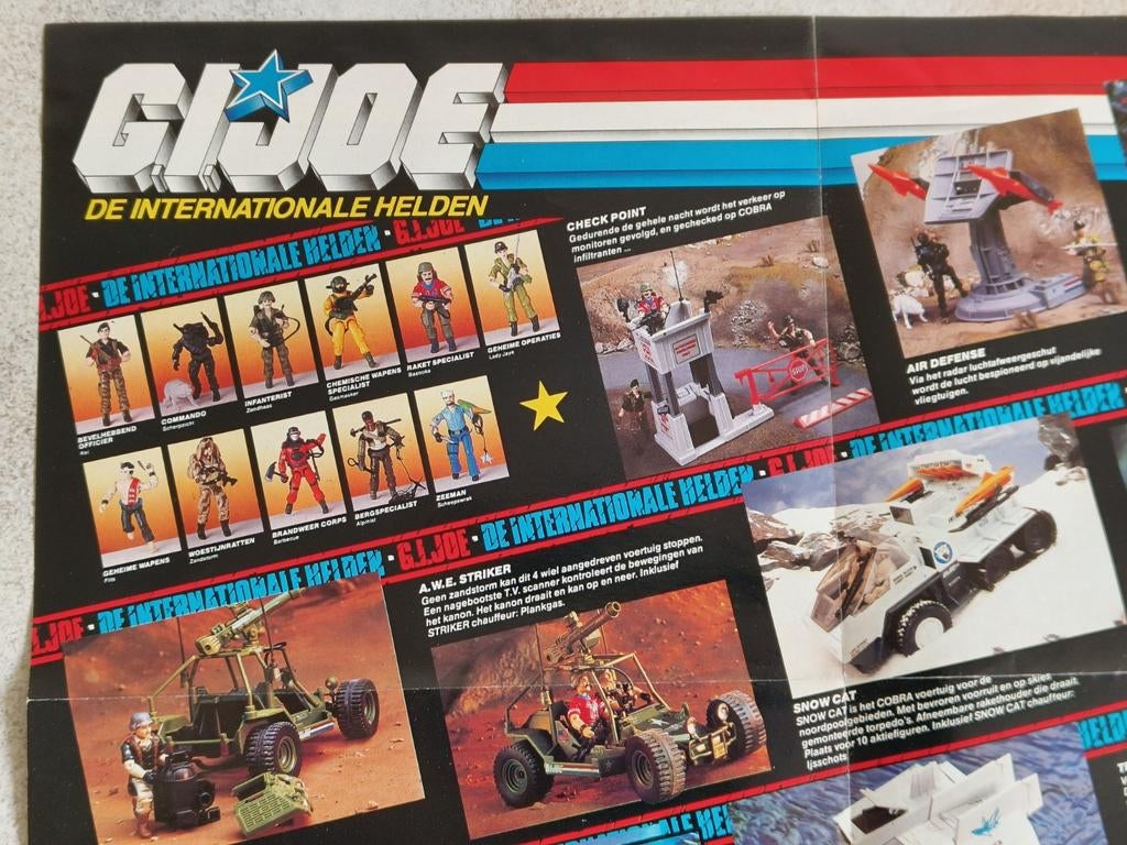 G.I.JOE, POSTER, HASBRO, 1987, COBRA., Ophalen of Verzenden