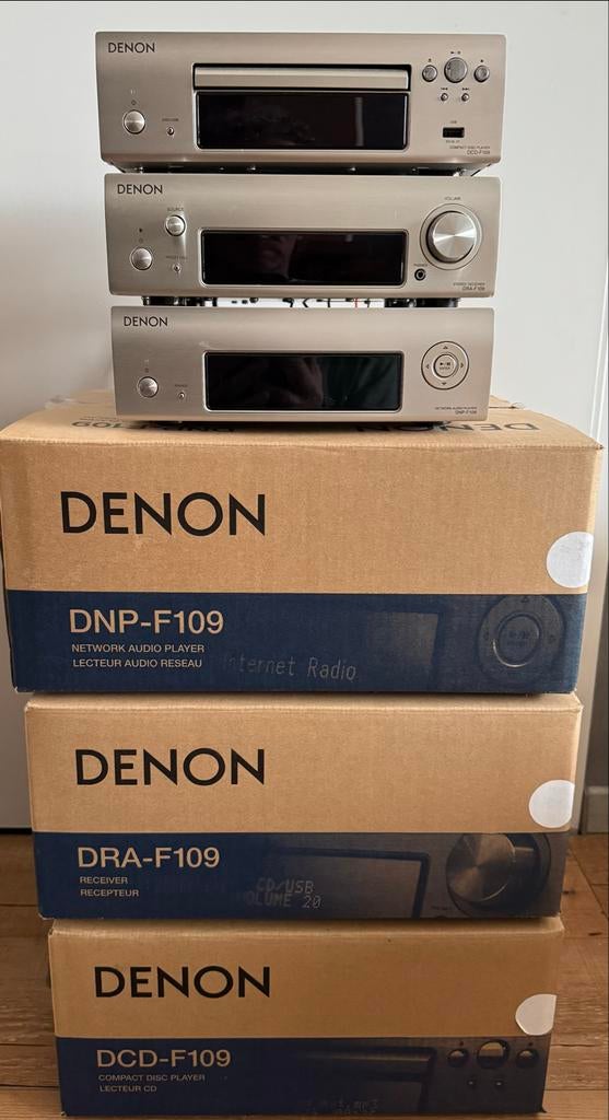 Denon F109 stereo set compleet met gratis speakers, Audio, Tv en Foto, Stereo-sets, Ophalen, Denon, Tuner of Radio, Losse componenten