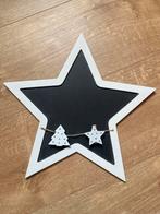 Ophangbaar ster krijtbordje met wasknijpers, Ophalen of Verzenden, Nieuw