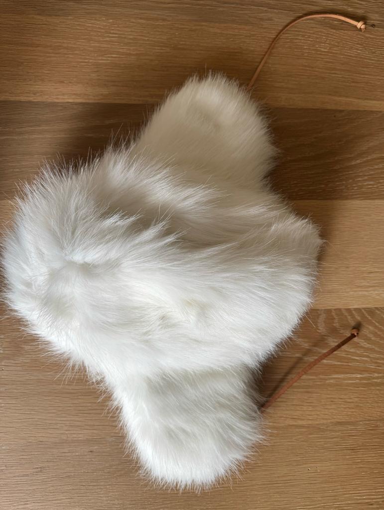 Polo Ralph Lauren Ski Trapper muts -  wit - Faux Fur, Ophalen of Verzenden, Nieuw, One size fits all, Hoed