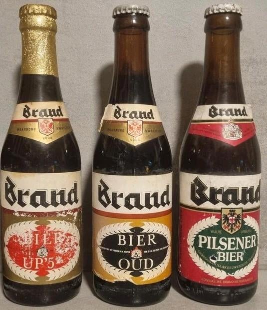 3x Vintage Brand, Wijlre - <'84, glasjaar '74 & '87, Verzamelen, Biermerken, Ophalen of Verzenden, Gebruikt, Flesje(s), Brand