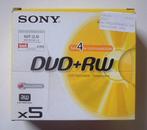 DVD+RW Sony 5 x Nieuw 1-4x, Ophalen of Verzenden, Nieuw, Dvd, Herschrijfbaar