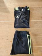 Adidas Trainingspak Tiro 1/4 zip zwart geel maat 164, Adidas, Jongen of Meisje, Sport- of Zwemkleding, Ophalen of Verzenden