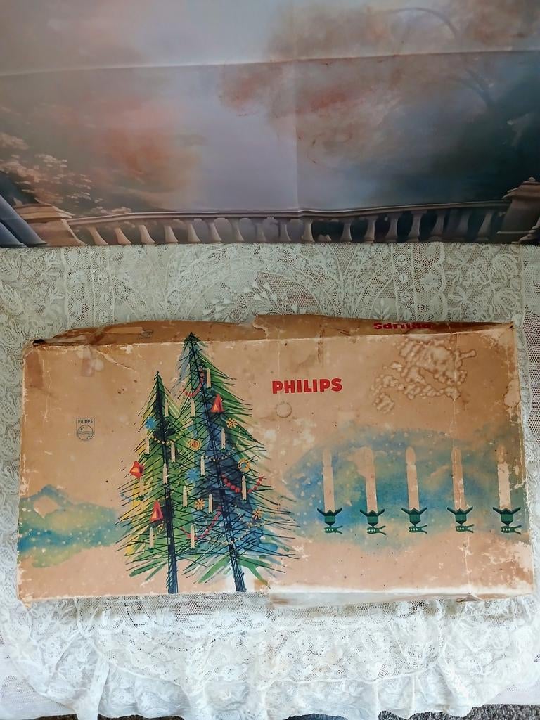 Oude vintage kerstboom lampjes Philips, Diversen, Kerst, Verzenden