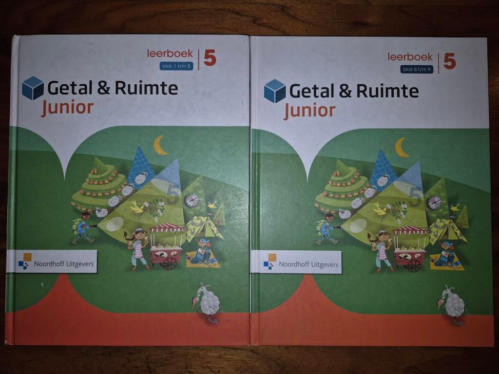 Getal & Ruimte junior: leerboeken 5, 6 en 7., Boeken, Ophalen of Verzenden, Gelezen, Overige niveaus, Wiskunde A
