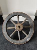 Antiek Karrewiel - Decoratief Houten Wiel, Ophalen
