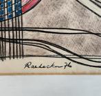 Tekening, Max Radecker - abstracte compositie, 1976, Ophalen of Verzenden