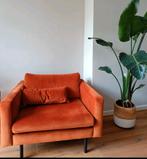 Velvet Loveseat Adam Terracotta van Wehkamp, Huis en Inrichting, Ophalen, Modern, Comfortabel, Gebruikt, 75 tot 100 cm