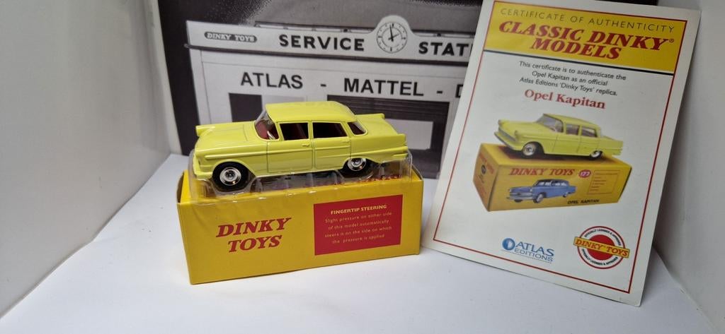 5 Voitures Miniatures DeAgostini Dinky Toys 177 Opel Kapitan Bleu 1:43