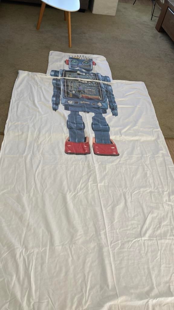 Snurk dekbedovertrek 1 persoons robot, Ophalen of Verzenden, Zo goed als nieuw, Jongetje of Meisje, Dekbedovertrek