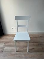 4 witte eetkamerstoelen zoeken eettafel..;), Ophalen, Gebruikt, Wit, Eén