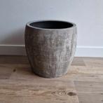 Grote bloempot (beton-look), Ophalen, 40 cm of meer, Rond, Binnen