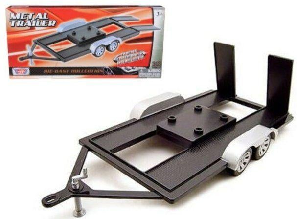 TRAILER personen auto motormax 1:18, Ophalen, Nieuw, Auto, Motormax