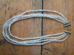 antieke 4-snoers ketting Aurora borealus kraaltjes nr WW 27, Verzenden, Overige materialen, Ketting