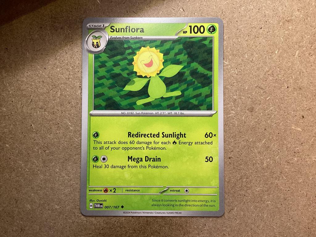 1x Sunflora [TWM 007/167] (Near Mint), Ophalen of Verzenden, Zo goed als nieuw, Losse kaart
