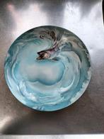 Antiek Schönwald 19e Eeuw bord met afbeelding van een vis, Ophalen of Verzenden