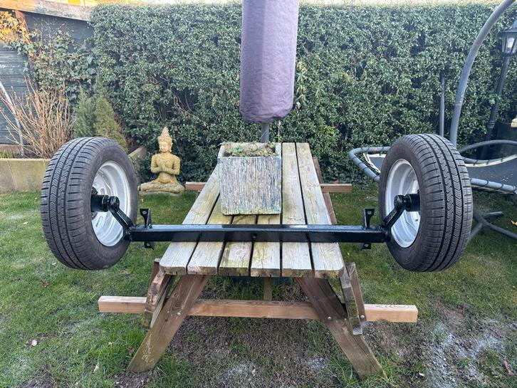 Aanhangervelgen met banden en gratis torsie as van 900kg, Auto diversen, Aanhangwagen-onderdelen, Gebruikt, Ophalen