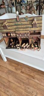 Antieke houten boerderij met dieren, Ophalen of Verzenden