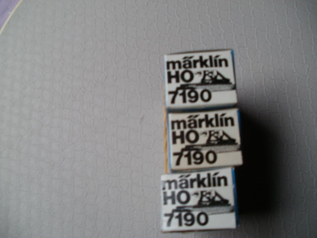 3x Marklin  m rails Ho stootblok no 7190 met ovp nieuw., Hobby en Vrije tijd, Wisselstroom, Nieuw, Rails, Ophalen of Verzenden