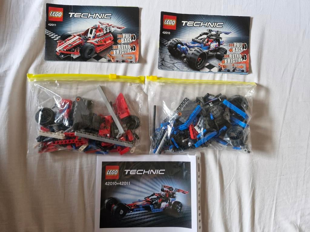 LEGO Technic 42010 & 42011, Ophalen of Verzenden, Gebruikt