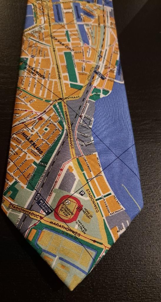 Centrum Rotterdam stropdas Kop van Zuid, Feyenoord De Kuip, Ophalen of Verzenden, Nieuw, Blauw