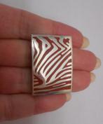 Zilveren hanger met zebraprint nr.933, Verzenden, Zo goed als nieuw, Zilver, Zilver