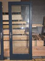 Buitendeur incl hr++ glas met schade., Doe-het-zelf en Verbouw, Deuren en Horren, Ophalen, Glas, Buitendeur, 200 tot 215 cm