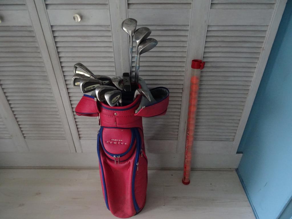 MIZUNO GOLFSET (TROLLEY, TAS EN CLUBS) LEES ADVERTENTIE !, Sport en Fitness, Golf, Ophalen of Verzenden, Zo goed als nieuw, Set