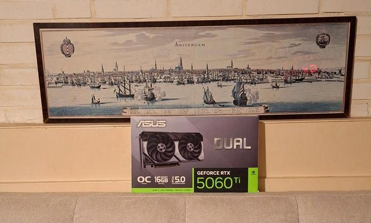 ASUS Dual GeForce RTX 5060 Ti 16GB GDDR7 OC Edition, Computers en Software, Videokaarten, Zo goed als nieuw, Nvidia, PCI-Express 5.0