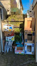 9 Verhuisdozen en 6 bananendozen, Doe-het-zelf en Verbouw, Kratten en Dozen, Ophalen, Doos, 40 tot 60 cm, 50 tot 75 cm