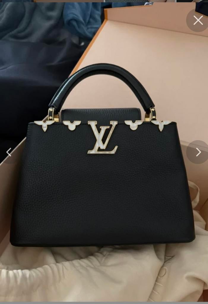 Louis Vuitton Capuccines BB, Ophalen of Verzenden, Zo goed als nieuw, Zwart, Handtas