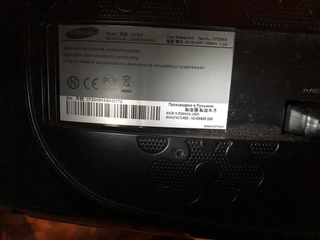 Samsung kleurentelevisie 2033 HD, Ophalen, Gebruikt, 50 Hz, HD Ready (720p)