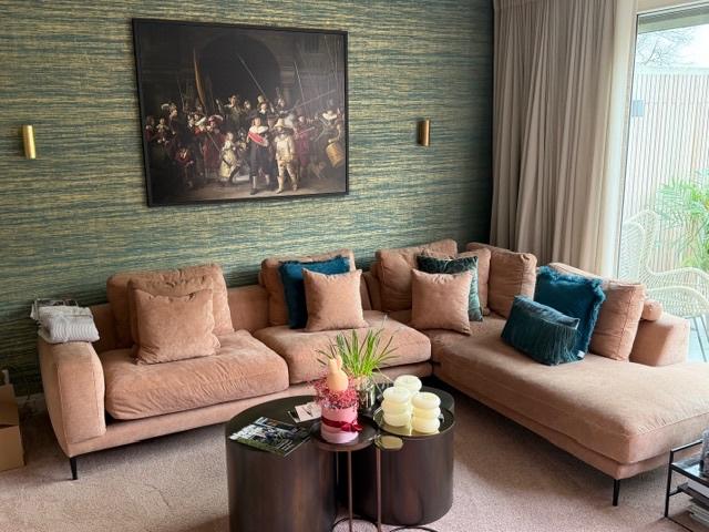 bankstel, Ophalen, 250 tot 300 cm, Hoekbank, 75 tot 100 cm