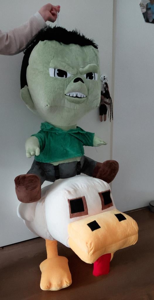 Minecraft Chicken jockey xxxl knuffel nieuw, Kinderen en Baby's, Speelgoed | Knuffels en Pluche, Ophalen, Nieuw, Overige typen