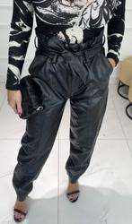 Rino Pelle vegan leren broek 36, Zwart, Ophalen of Verzenden, Zo goed als nieuw, Maat 36 (S)