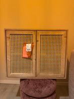 Webbing / Rotan Wandkast | Naturel Hout | Nieuw, Met deur(en), Nieuw, Ophalen of Verzenden, Minder dan 150 cm