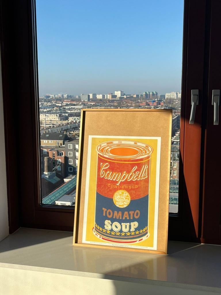 Campbell’s Tomato Soup poster – pop art stijl – ingelijst, Ophalen, Minder dan 50 cm, Zo goed als nieuw, Foto of Poster