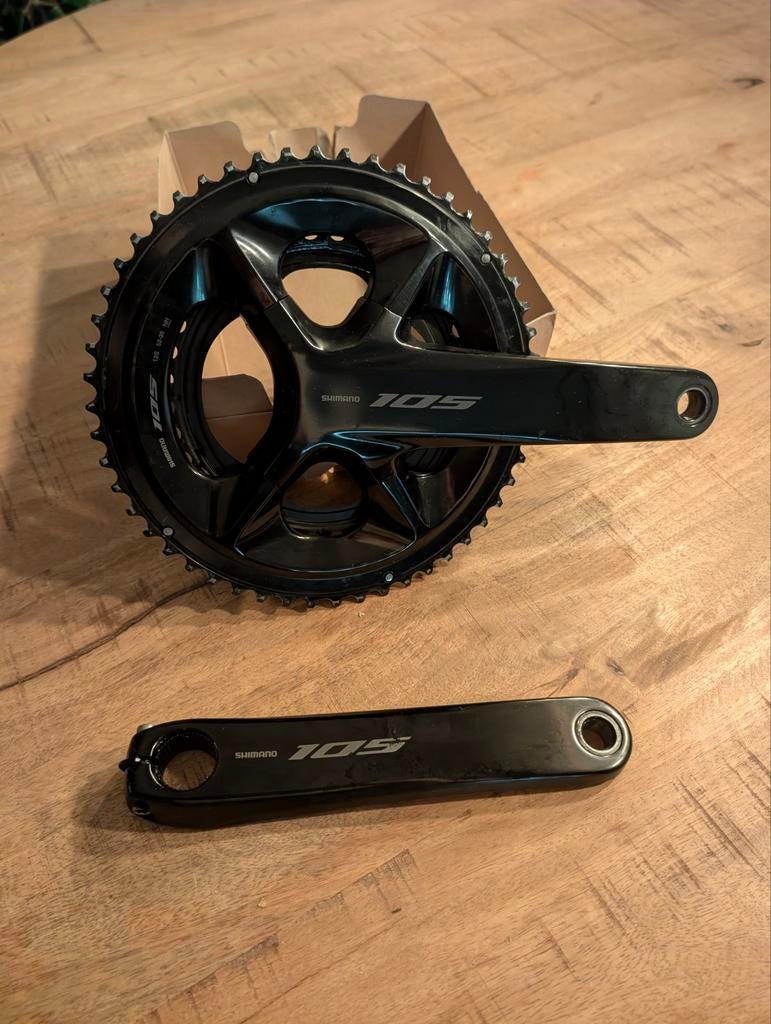 Shimano 105 FC-R7100 crankstel -52/36- 175mm crankarmen, Fietsen en Brommers, Fietsonderdelen, Ophalen of Verzenden, Gebruikt