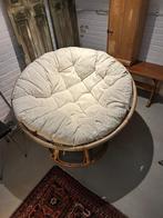 SALE: Vintage fauteuil papasan, relaxstoel, ligstoel, Ophalen, Gebruikt, -, 100 tot 125 cm
