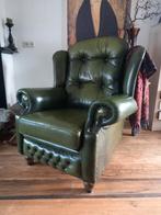 Springvale leather Chesterfield stoel, Huis en Inrichting, Fauteuils, Ophalen, Gebruikt, Chesterfield, 75 tot 100 cm