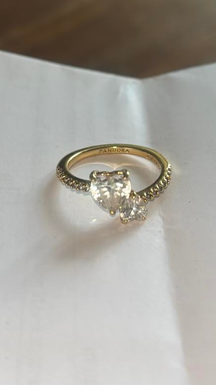 Ring, pandora, Ophalen of Verzenden, Zo goed als nieuw, 17 tot 18, Dame