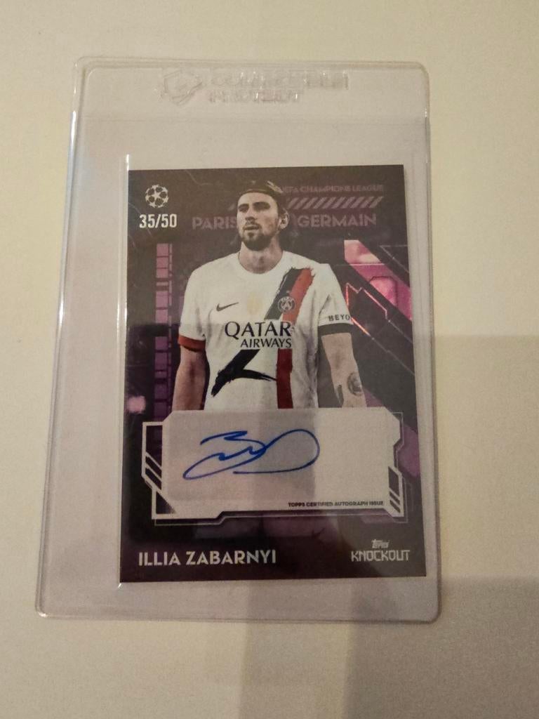 Illia Zabarnyi auto /50 topps ucc knockout, Ophalen of Verzenden, Plaatje