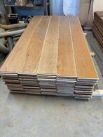 Nette eiken lamelparket houten vloer +/-65m2 19cm breed, Zo goed als nieuw, 10 m² of meer, 10 tot 30 cm, Hout