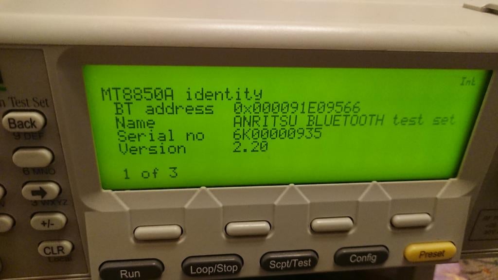 Anritsu MT8850A Bluetooth tester, Telecommunicatie, Zenders en Ontvangers, Ophalen of Verzenden, Zo goed als nieuw