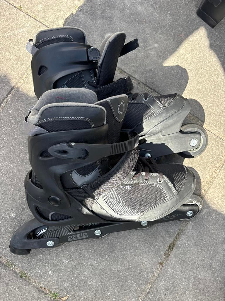 Oxelo Rolschaatsen Maat 43/44 - Zwart/Grijs, Sport en Fitness, Skateboarden, Ophalen of Verzenden, Gebruikt, Overige typen