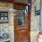 Zeer mooie voordeur hardhout(merbau) Wegens verbouwing, Ophalen, Buitendeur, 200 tot 215 cm