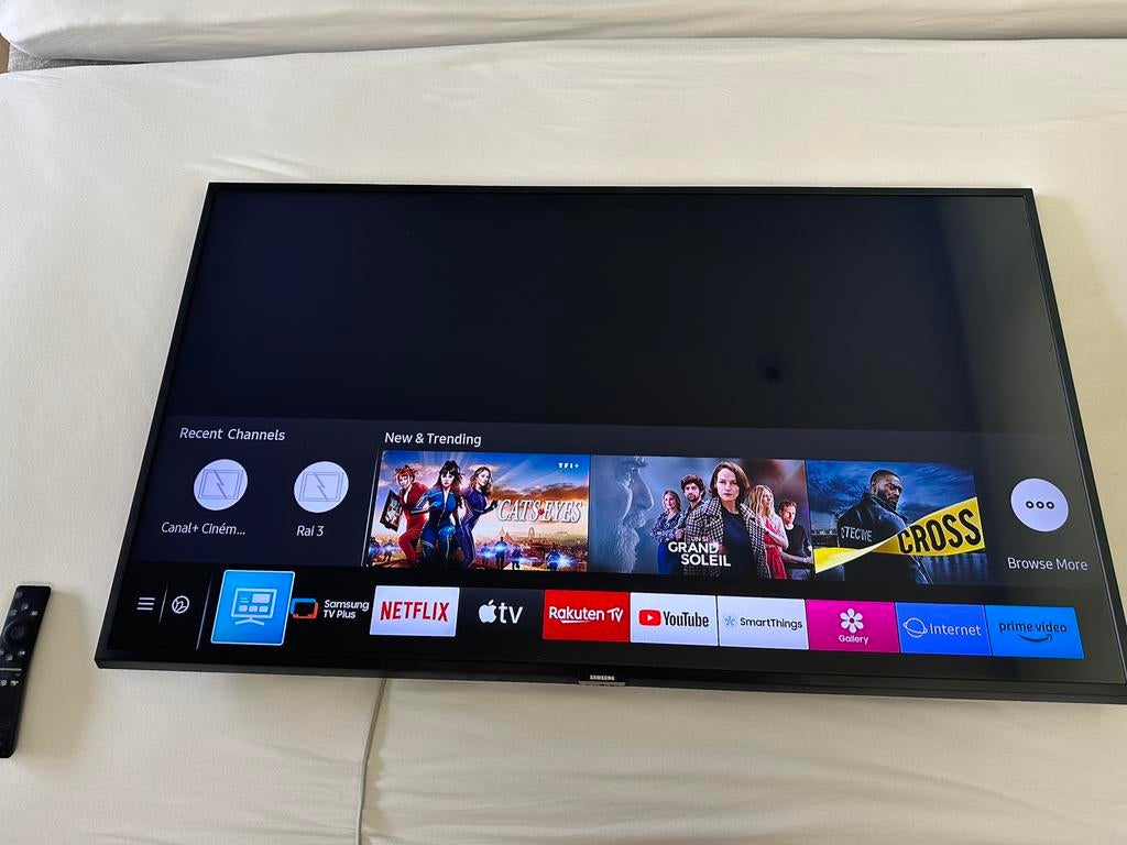 Mooie samsung tv 43 inch, Ophalen, QLED, 50 Hz, Zo goed als nieuw