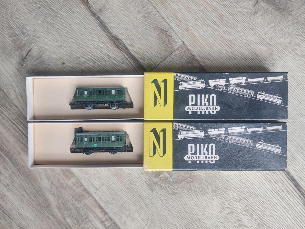 2 st Piko N spoor oude DR rijtuigen personenwagons Ep.II OVP, Gebruikt, Gelijkstroom, Wagon, Piko
